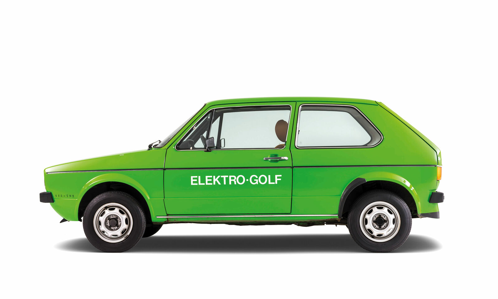 Star der Kampagne: der Elektro-Golf I von 1976