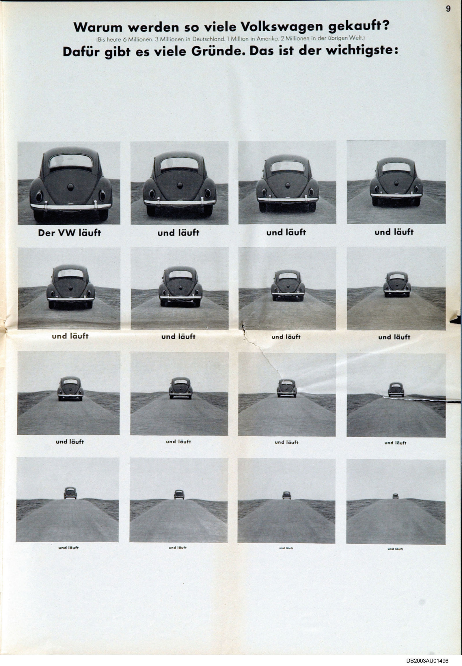 Die Werbung der 60er Jahre Der VW laeuft und laeuft und laeuft