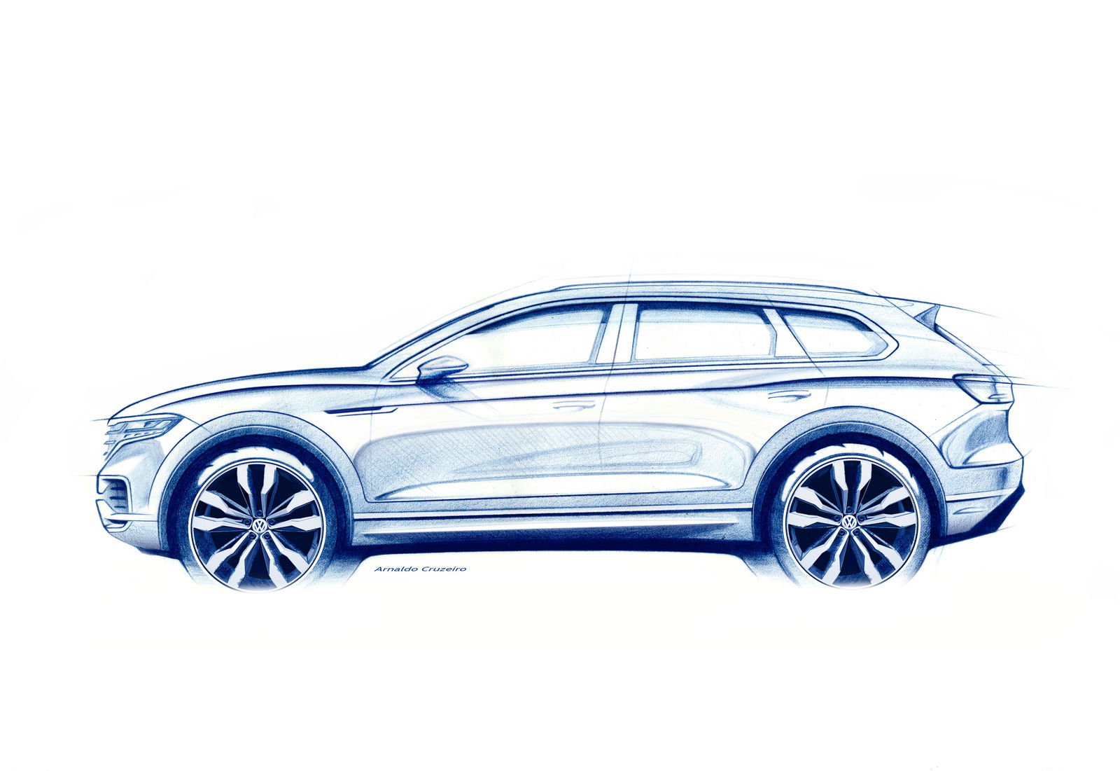 First look at the completely new developed Touareg