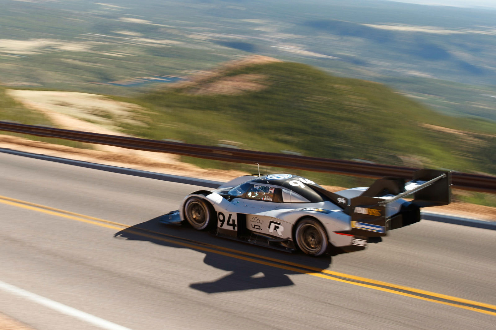 Video: Helicopter footage of the ID. R Pikes Peak’s record-breaking run