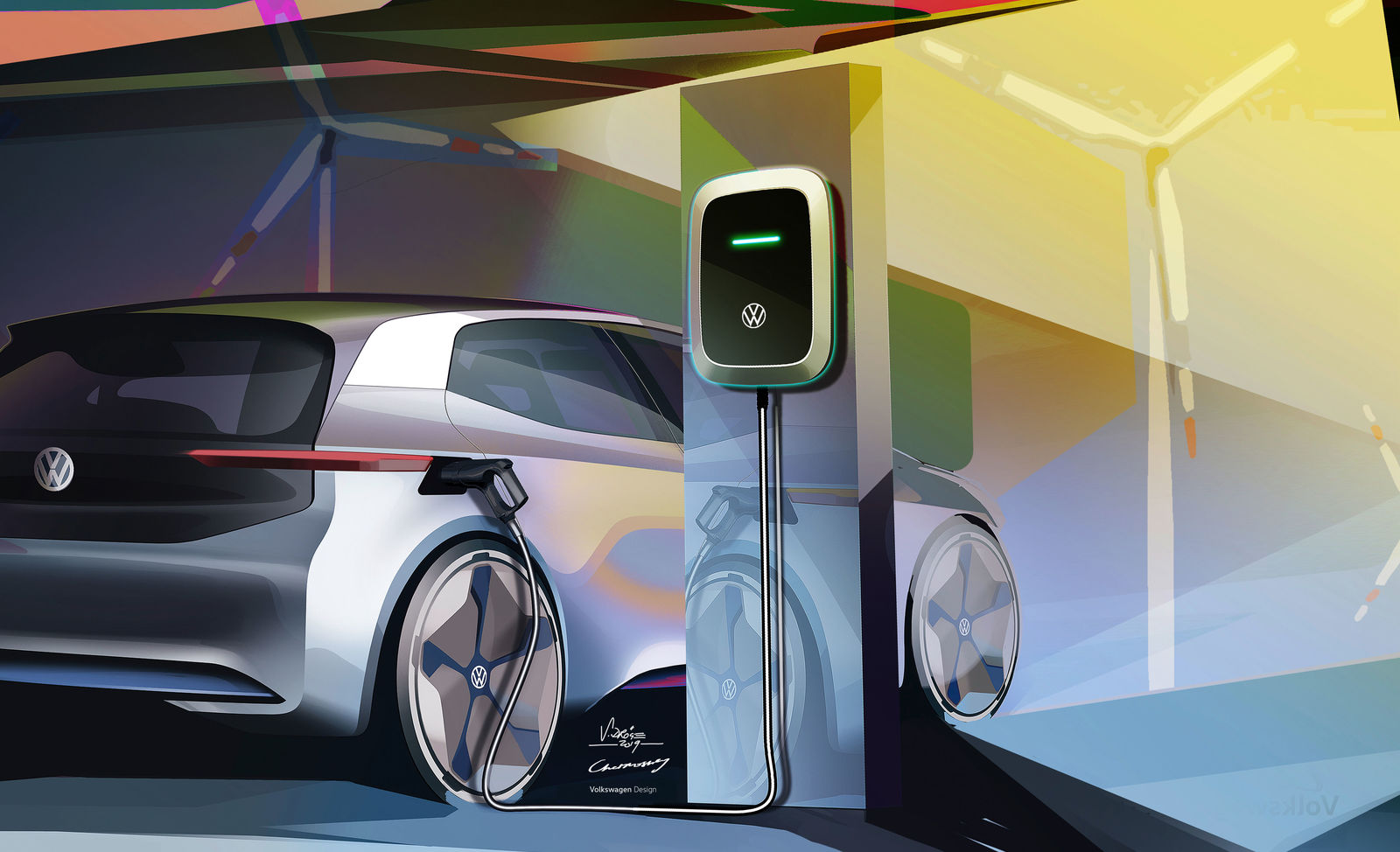 The Volkswagen I.D. will be the pioneer of clean mobility – symbol image