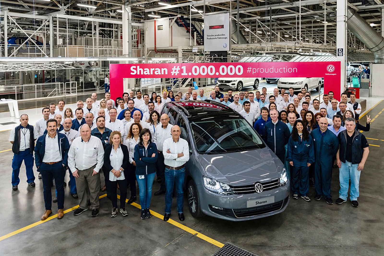 One million Sharan – Volkswagen Autoeuropa in Portugal celebrates production anniversary