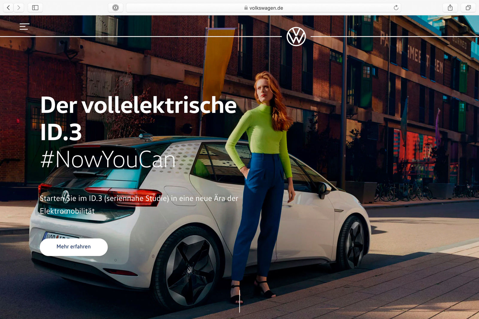Marke Volkswagen launcht neue globale Website