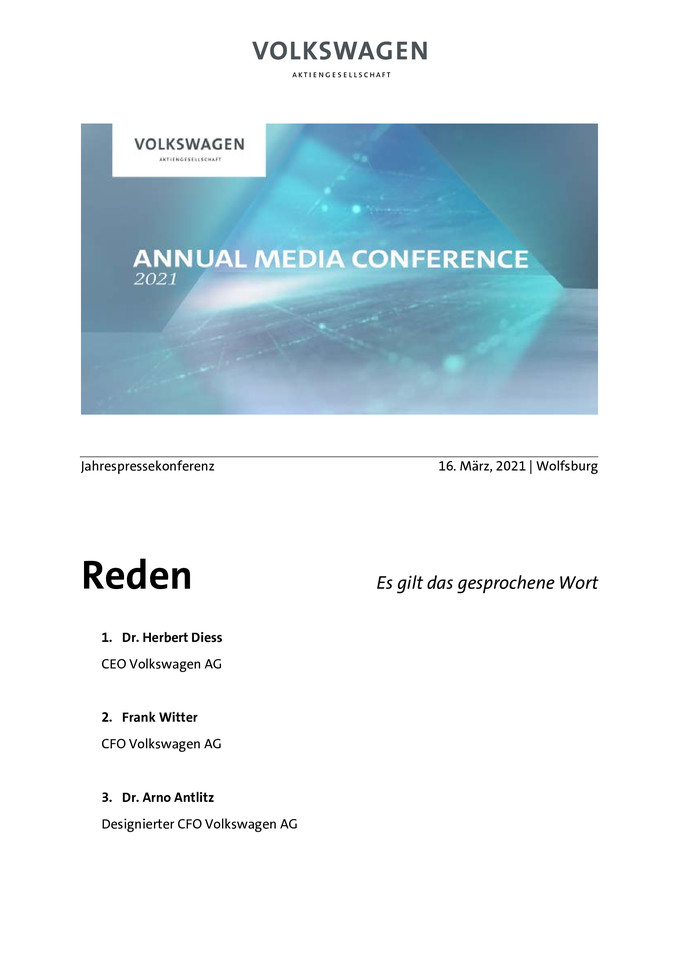 Reden Jahrespressekonferenz 2021
