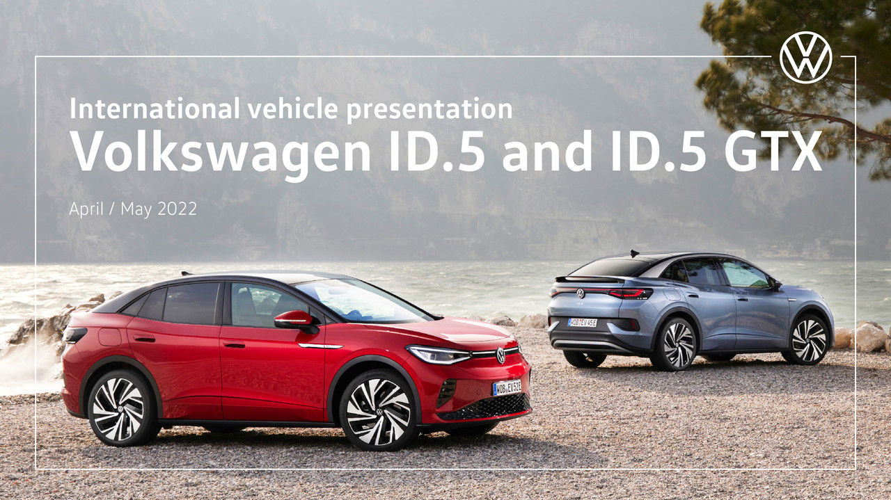 International vehicle presentation Volkswagen ID.5 and ID.5 GTX