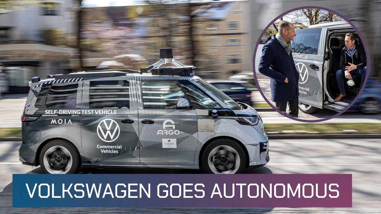 Volkswagen goes autonomous: First autonomous test drive of the ID. BUZZ AD on public roads in Munich